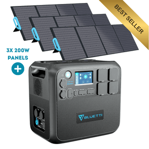 Bluetti 2200Wh +3x 200W Solar Panels